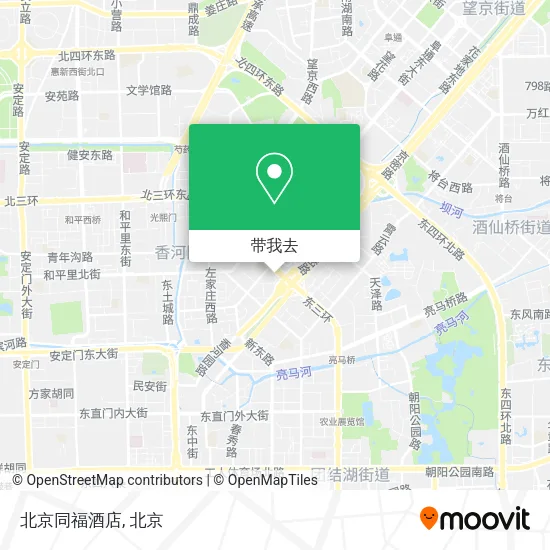 北京同福酒店地图