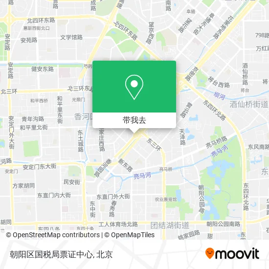 朝阳区国税局票证中心地图