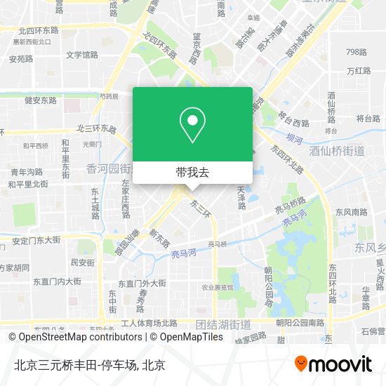 北京三元桥丰田-停车场地图