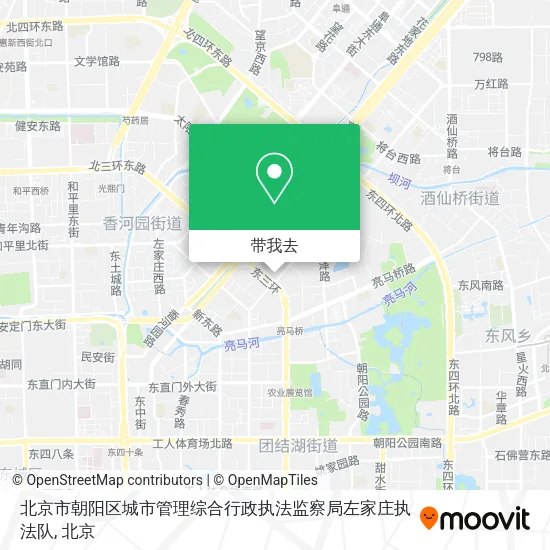 北京市朝阳区城市管理综合行政执法监察局左家庄执法队地图