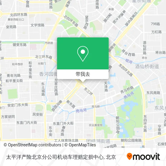 太平洋产险北京分公司机动车理赔定损中心地图