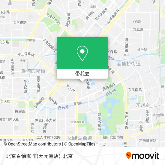 北京百怡咖啡(天元港店)地图