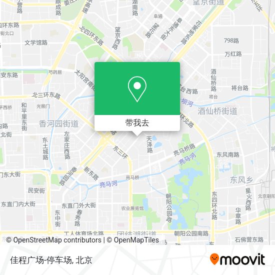 佳程广场-停车场地图