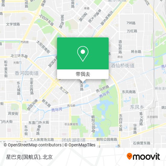 星巴克(国航店)地图