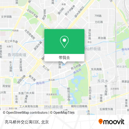 亮马桥外交公寓C区地图