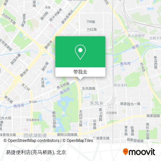 易捷便利店(亮马桥路)地图