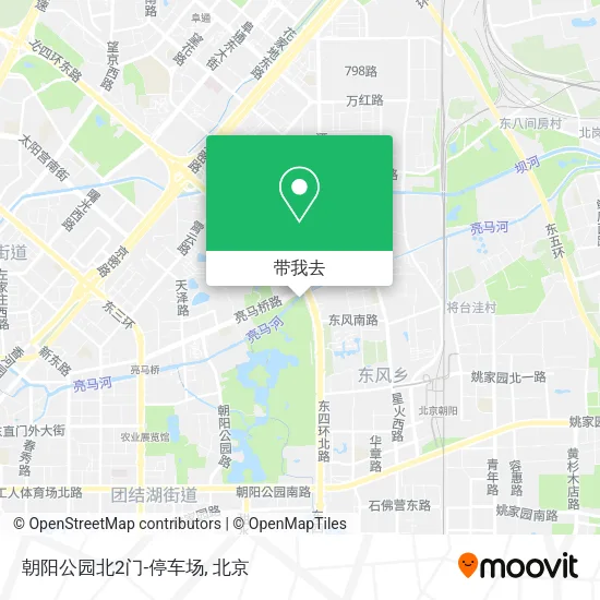 朝阳公园北2门-停车场地图