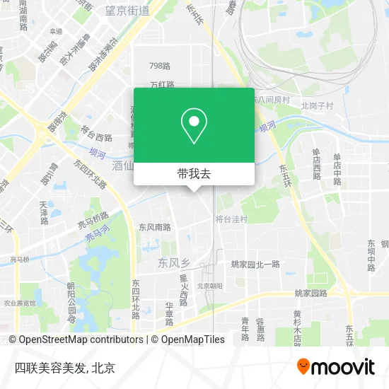 四联美容美发地图