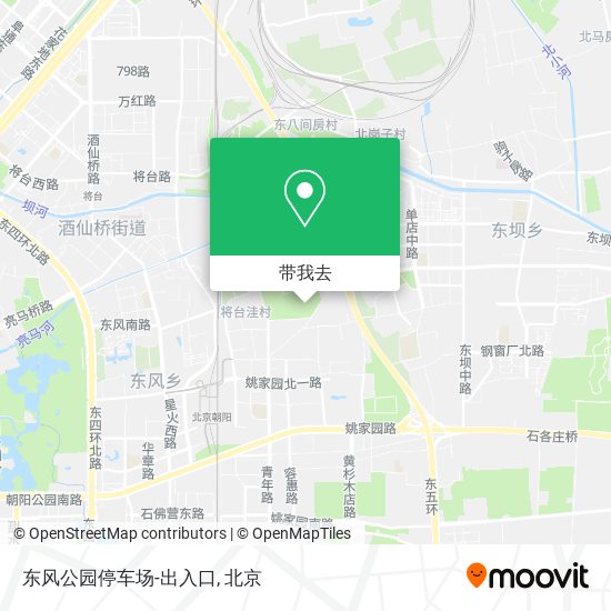 东风公园停车场-出入口地图