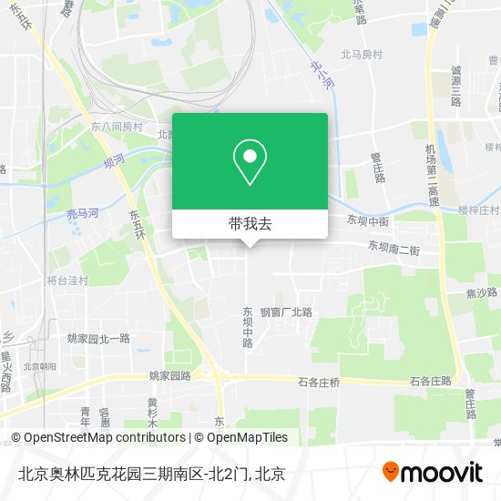 北京奥林匹克花园三期南区-北2门地图