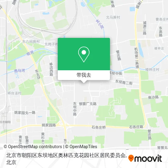 北京市朝阳区东坝地区奥林匹克花园社区居民委员会地图