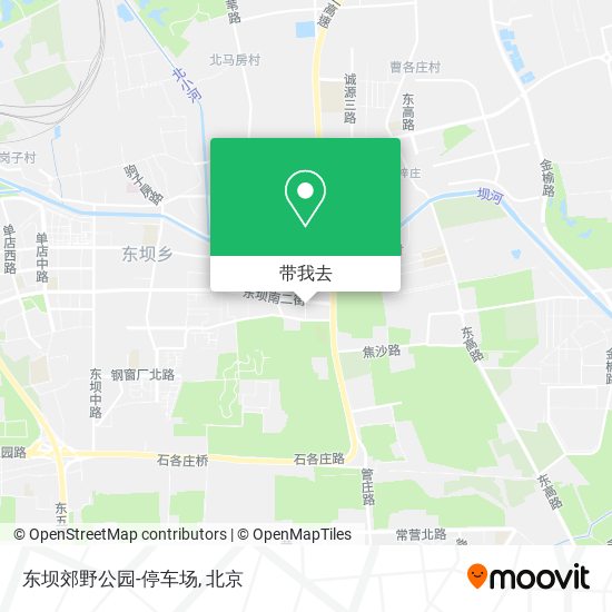 东坝郊野公园-停车场地图