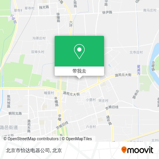 北京市怡达电器公司地图