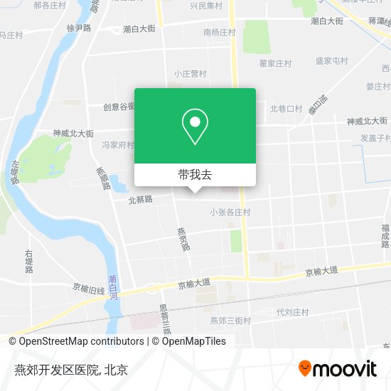 燕郊开发区医院地图