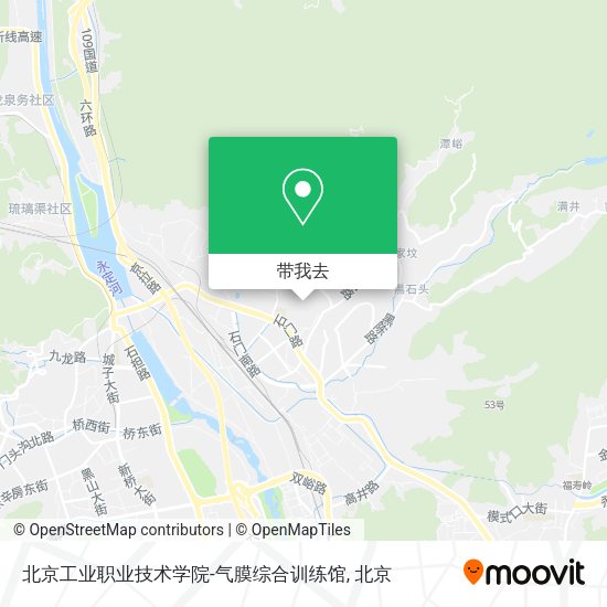 北京工业职业技术学院-气膜综合训练馆地图