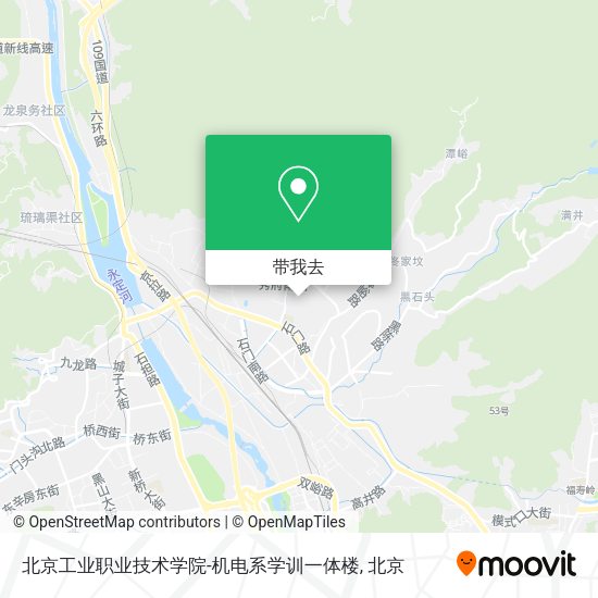 北京工业职业技术学院-机电系学训一体楼地图