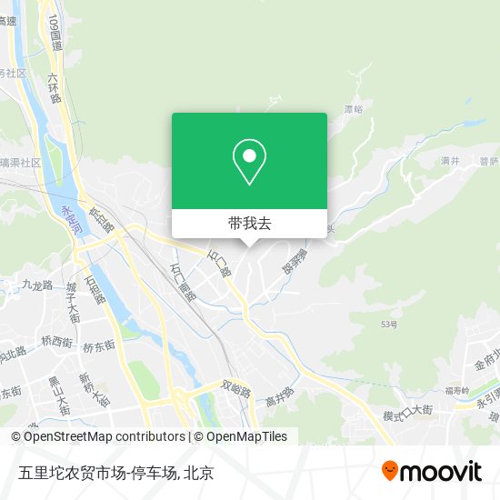 五里坨农贸市场-停车场地图