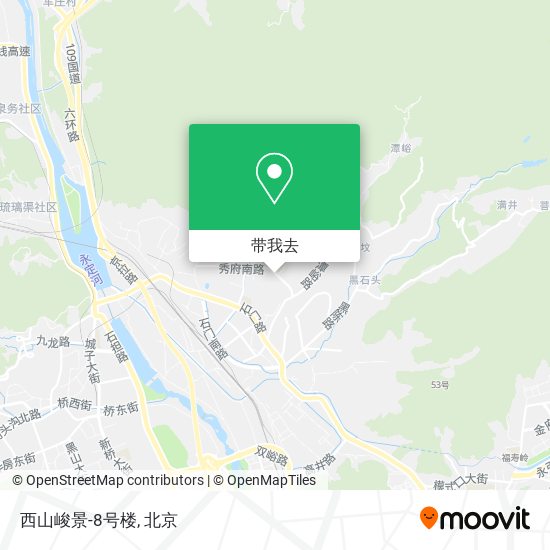 西山峻景-8号楼地图