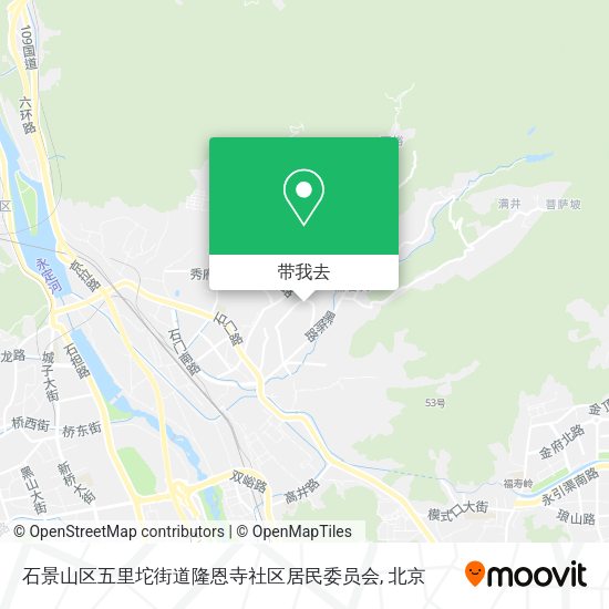 石景山区五里坨街道隆恩寺社区居民委员会地图
