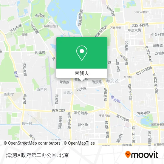 海淀区政府第二办公区地图