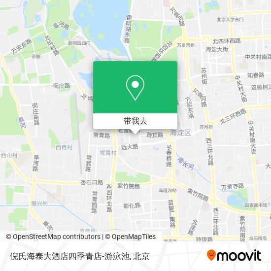倪氏海泰大酒店四季青店-游泳池地图