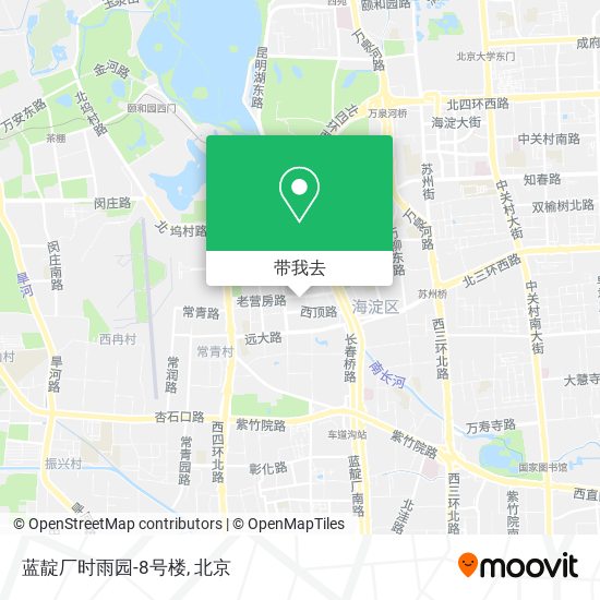 蓝靛厂时雨园-8号楼地图