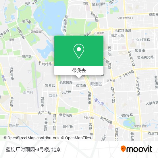 蓝靛厂时雨园-3号楼地图