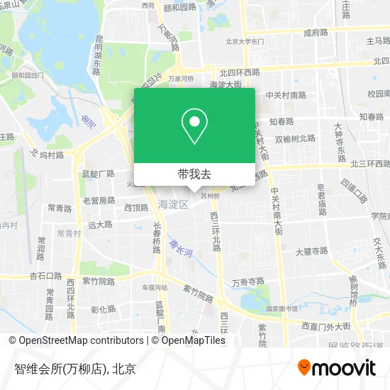 智维会所(万柳店)地图