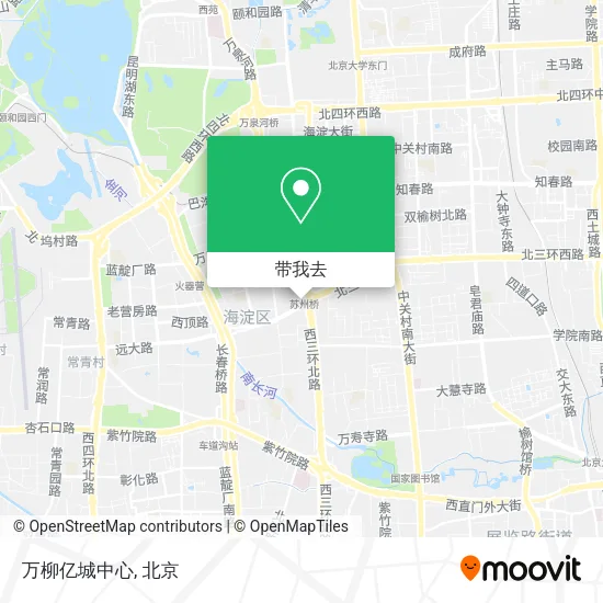 万柳亿城中心地图