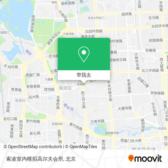 索凌室内模拟高尔夫会所地图
