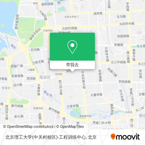 北京理工大学(中关村校区)-工程训练中心地图