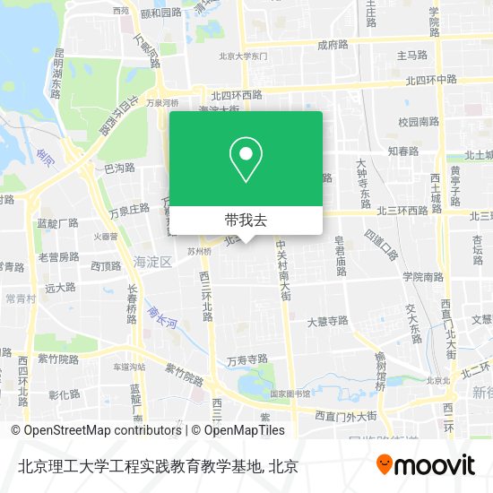北京理工大学工程实践教育教学基地地图