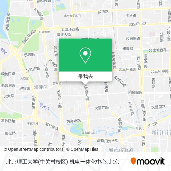 北京理工大学(中关村校区)-机电一体化中心地图