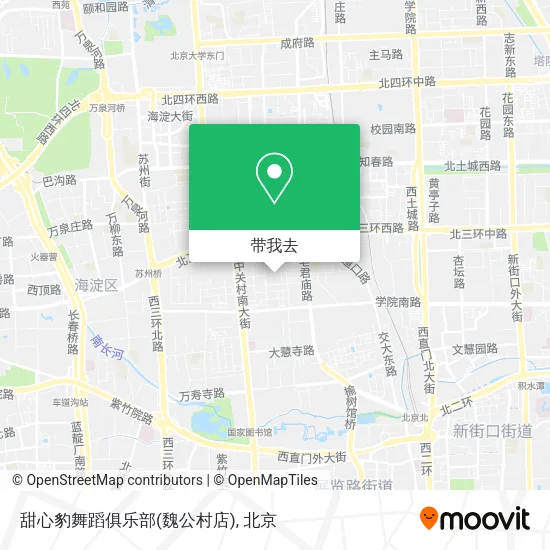 甜心豹舞蹈俱乐部(魏公村店)地图
