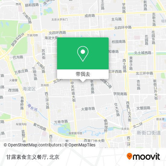 甘露素食主义餐厅地图