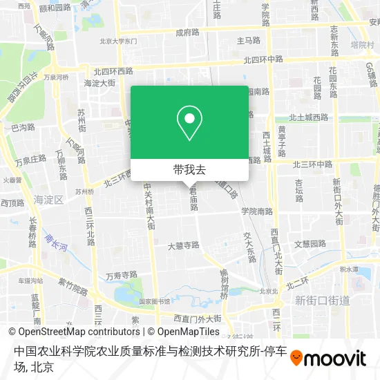 中国农业科学院农业质量标准与检测技术研究所-停车场地图