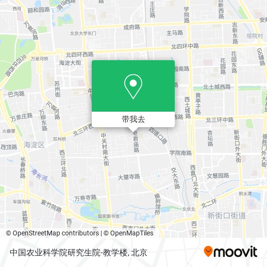 中国农业科学院研究生院-教学楼地图
