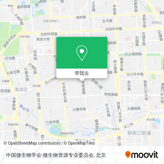 中国微生物学会-微生物资源专业委员会地图