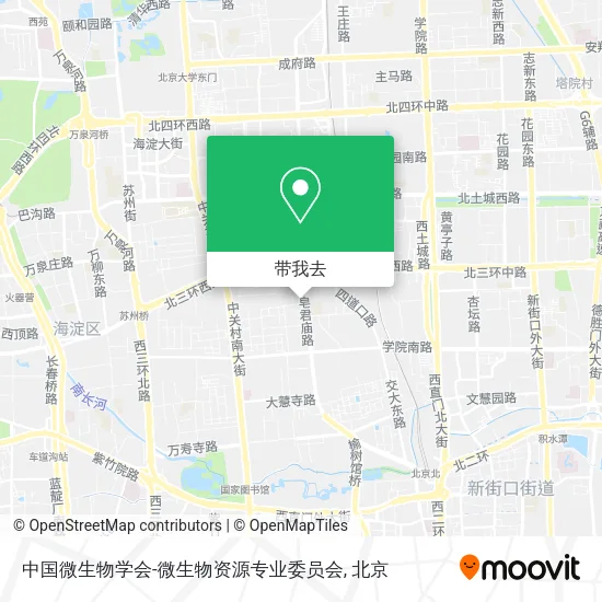 中国微生物学会-微生物资源专业委员会地图
