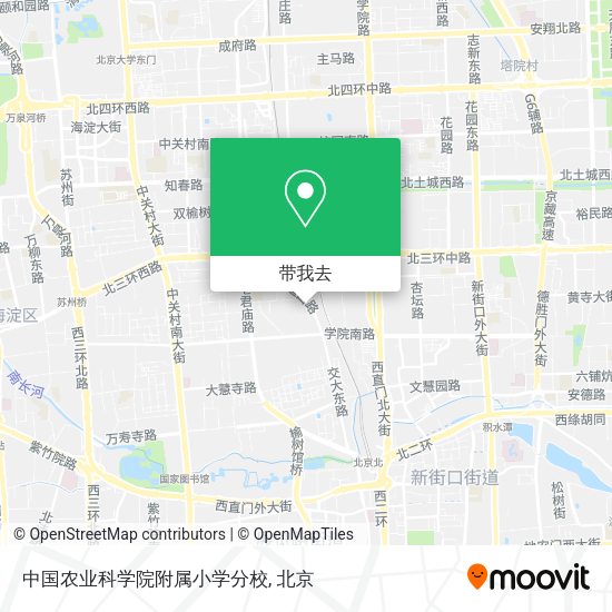 中国农业科学院附属小学分校地图