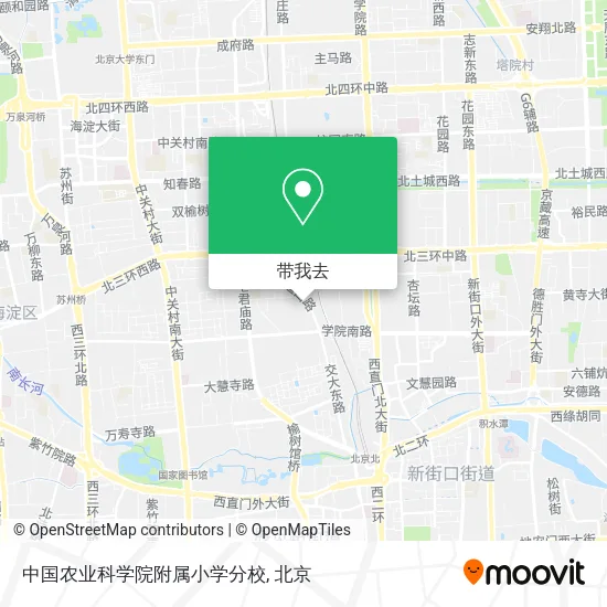 中国农业科学院附属小学分校地图