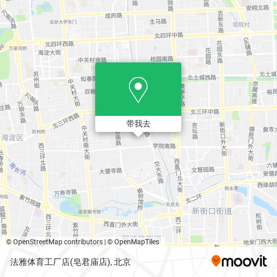 法雅体育工厂店(皂君庙店)地图