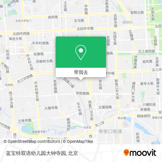 蓝宝特双语幼儿园大钟寺园地图