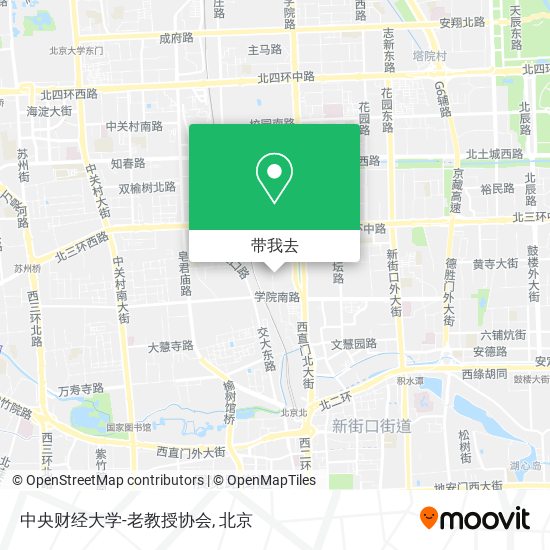 中央财经大学-老教授协会地图