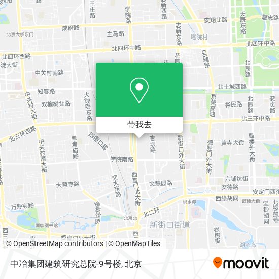 中冶集团建筑研究总院-9号楼地图
