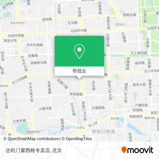 忠旺门窗西格专卖店地图