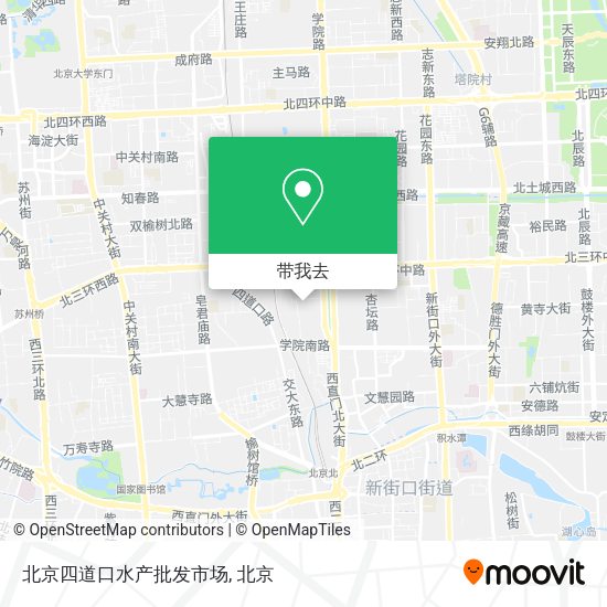 北京四道口水产批发市场地图