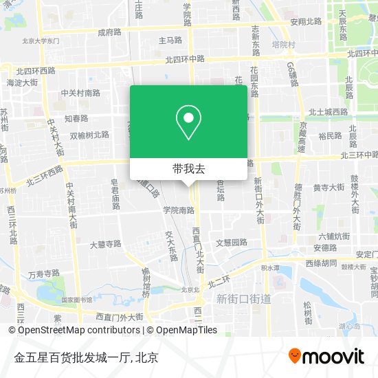 金五星百货批发城一厅地图