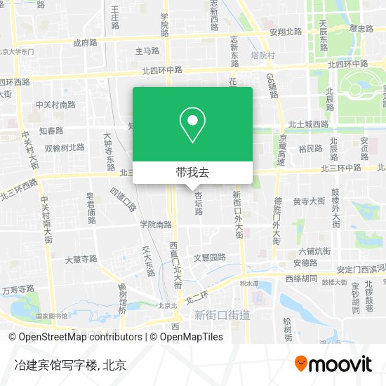 冶建宾馆写字楼地图