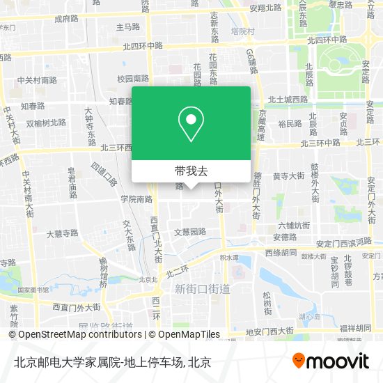 北京邮电大学家属院-地上停车场地图